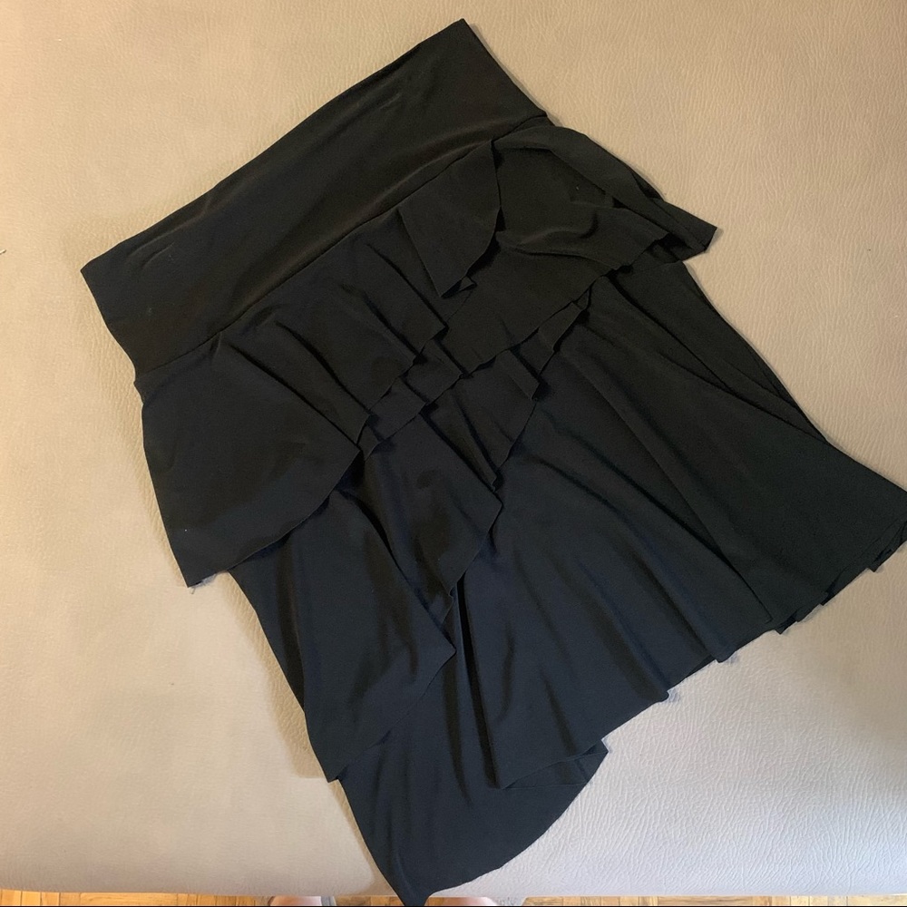 Clientele black midi skirt